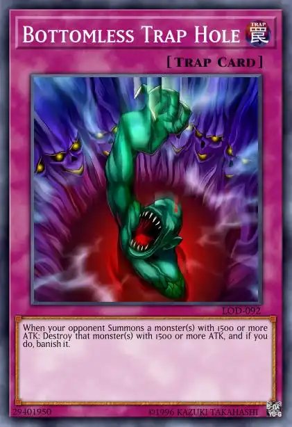 Edison Rulings for Bottomless Trap Hole